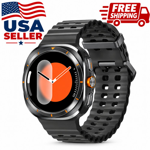 Smart Watch Bluetooth Calling Fitness Tracker Touchscreen IP68 Sports Black USA