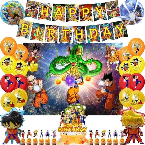 Dragon Birthday Party Decorations Set Balloons Banner Backdrop Cake Topper Kids