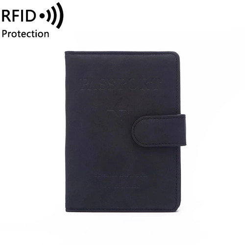 RFID Passport Holder Wallet Cover Travel Card Slots PU Leather USA Passport Case