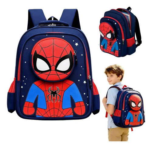 Kids Superhero 3D Backpack 12L School Bag Lightweight Bookbag Boys Girls USA
