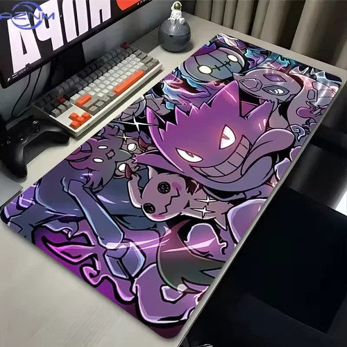 800x300mm Purple Ghost Anime Gaming Mouse Pad XXL PC Desk Mat Keyboard Pad