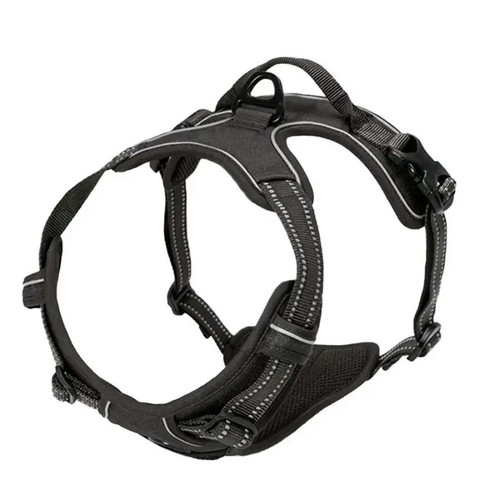 Reflective Adjustable Padded Nylon Dog Harness Quick Release No Pull Pet Vest