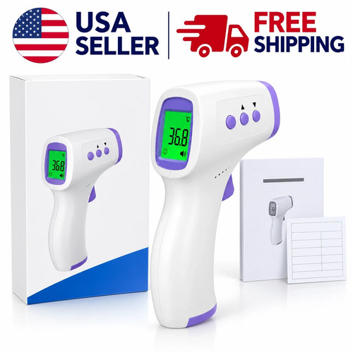 Digital Infrared Forehead Thermometer Non Contact Temperature Scanner LCD