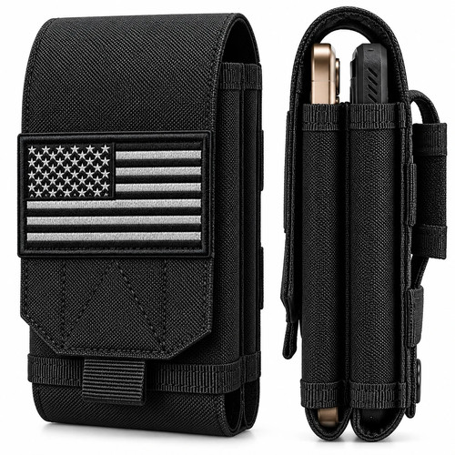 Waterproof Tactical Phone Pouch Molle Belt Holster Utility Case Heavy Duty EDC